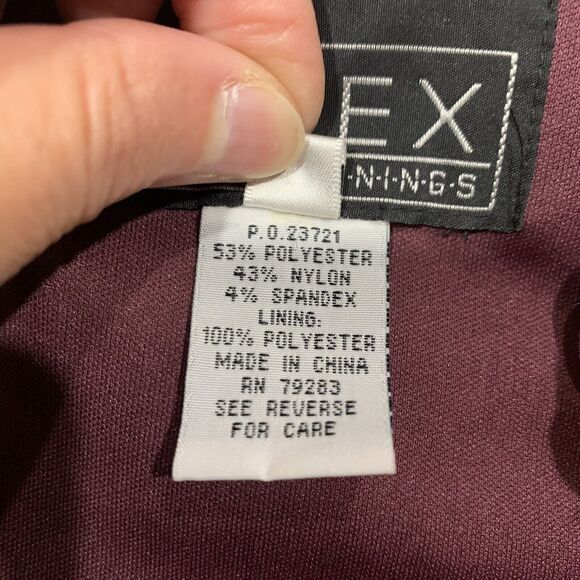 Alex Evenings Sz 4 Mermaid Gown Off The Shoulder Beaded Pleated Taffeta Crinkled - Picture 4 of 11